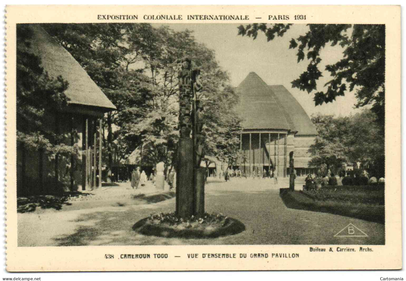 Exposition Coloniale Internationale - Paris 1931 - Cameroun Togo - Vue D'ensemble Du Grand Pavillon - Ausstellungen