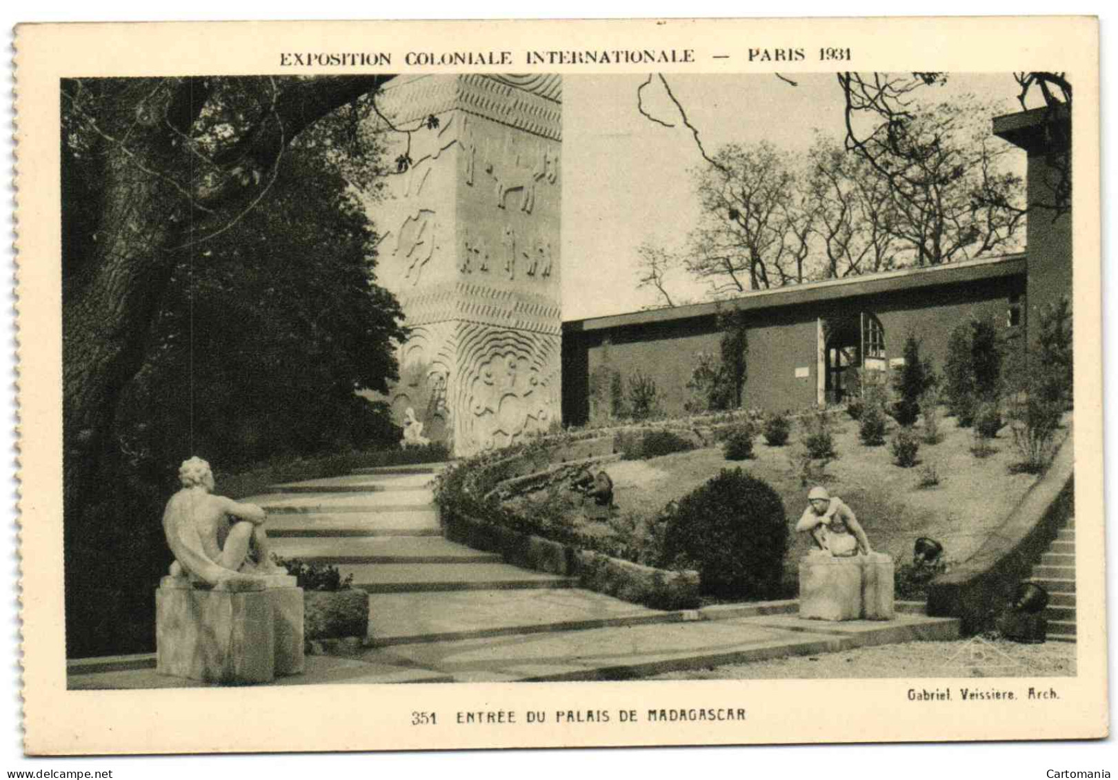 Exposition Coloniale Internationale - Paris 1931 - Entrée Du Palais De Madagascar - Ausstellungen