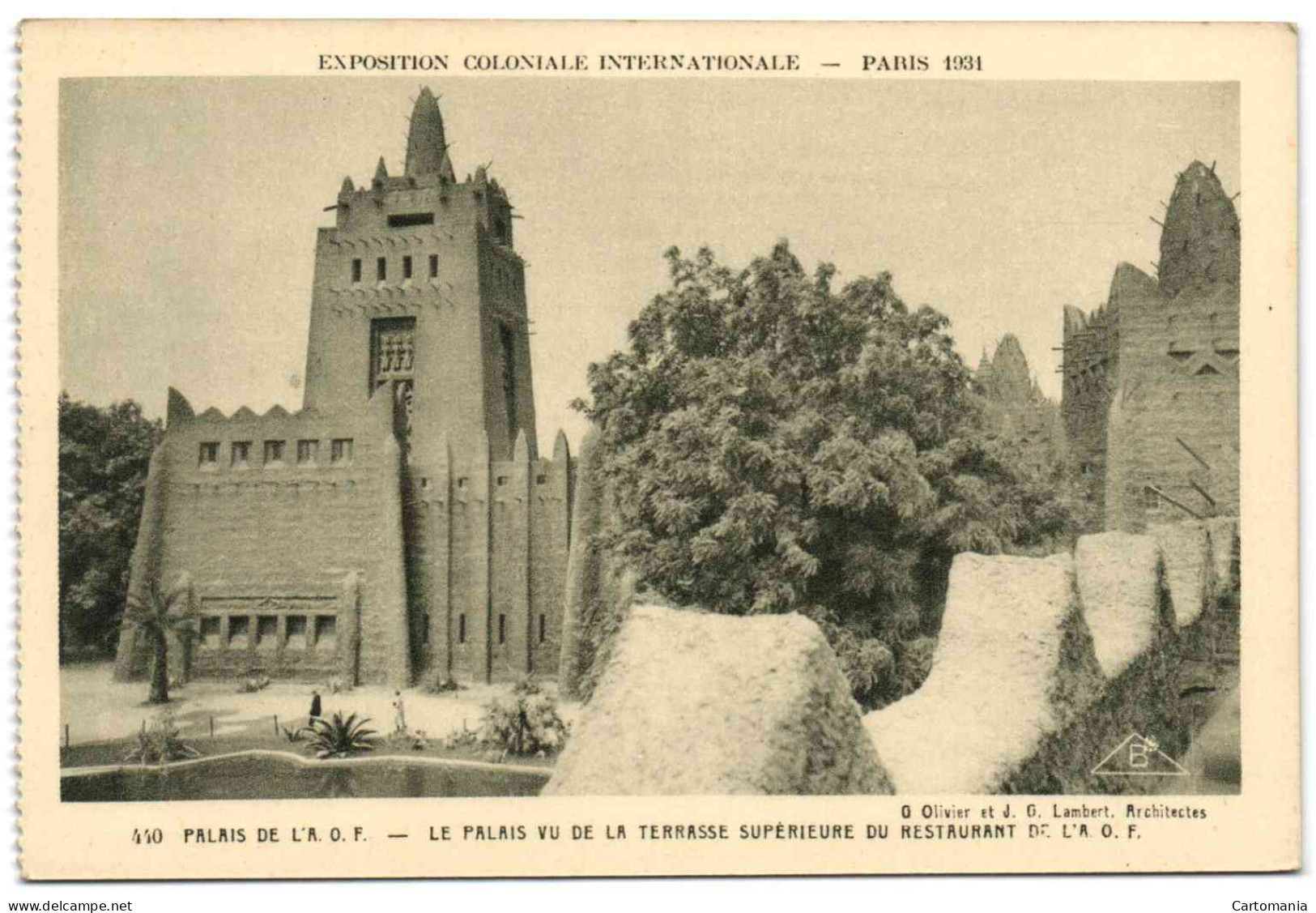Expos Coloniale Int. - Paris 1931 - Palais De L'A.O.F. - Le Plais De La Terasse Supérieure Du Restaurant De L'A.O.F. - Ausstellungen
