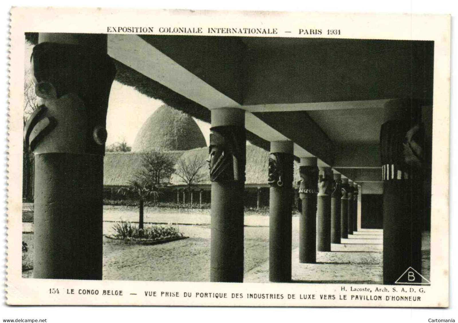 Expo Coloniale Int. - Paris 1931 - Le Congo Belge - Vue Prise Du Portique Des Industries De Luxe Vers Le Pav. D'honneur - Ausstellungen