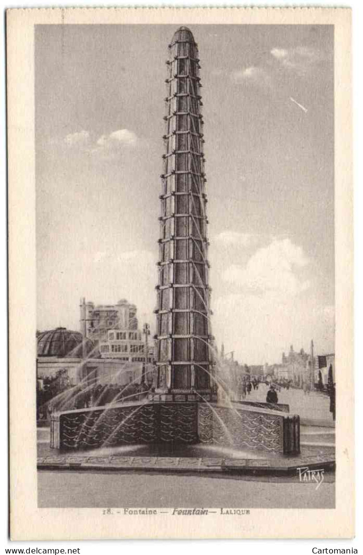 Exposition Internationale Des Arts Décoratifs - Paris 1925 - Fontaine - Ausstellungen