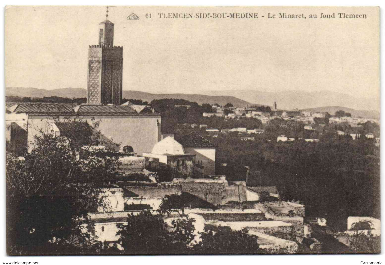 Tlemcen - Sidi-Bou-Médine - Le Minaret Au Fond Tlemcen - Tiaret