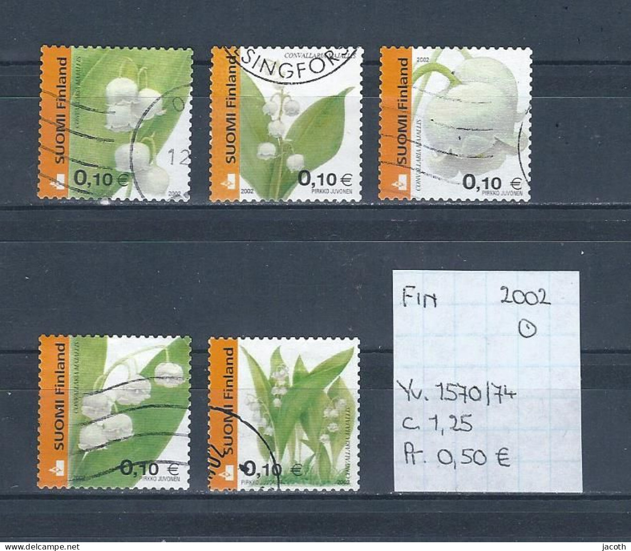 (TJ) Finland 2002 - YT 1570/74 (gest./obl./used) - Used Stamps