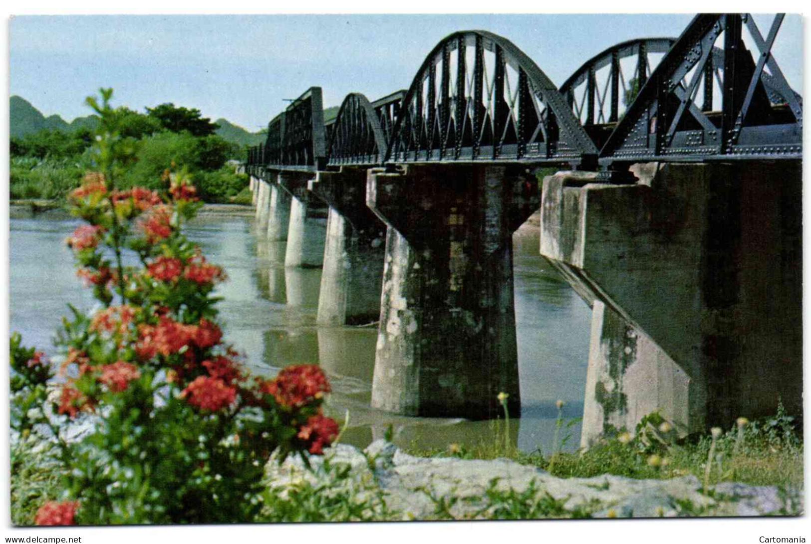 Thailand - Saphan Roj Fai (Railway Bridge) Crossing River Kawai At Kanchanaburi Province - Thaïlande