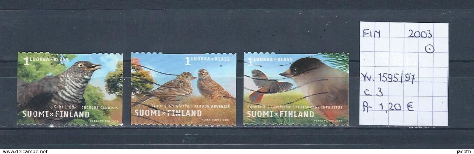 (TJ) Finland 2003 - YT 1595/97 (gest./obl./used) - Used Stamps