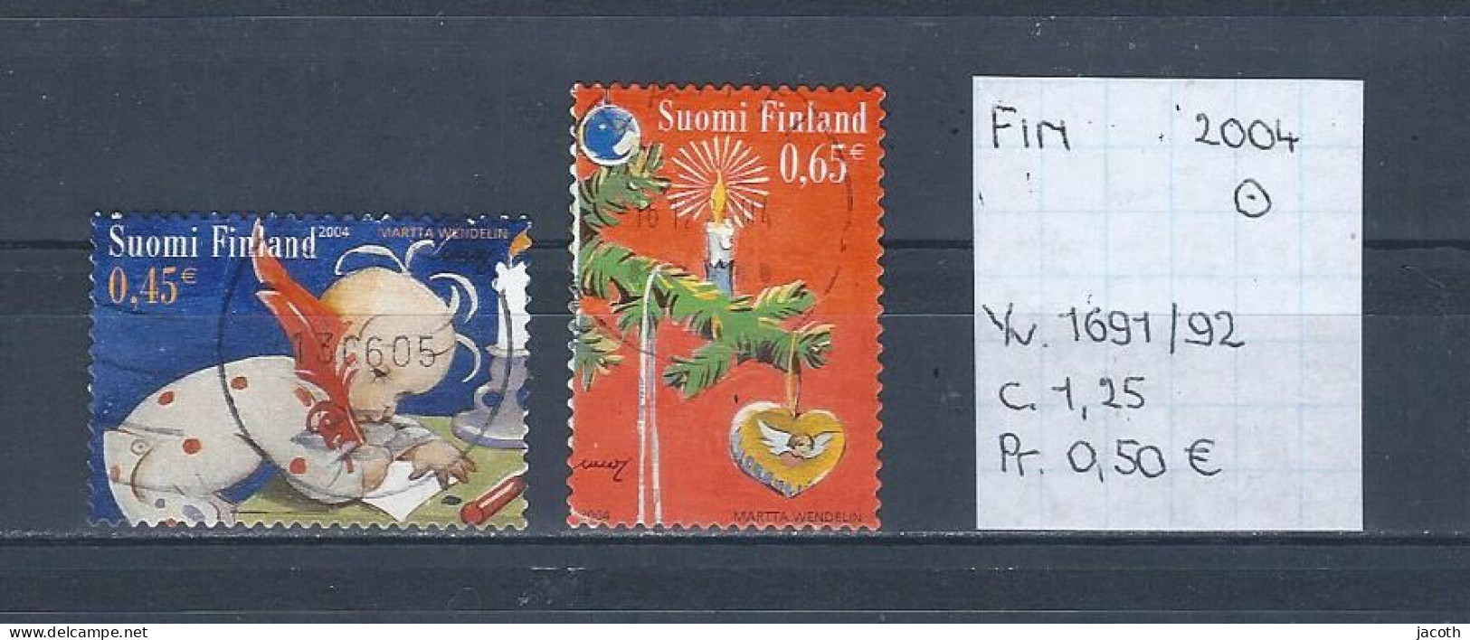 (TJ) Finland 2004 - YT 1691/92 (gest./obl./used) - Gebraucht