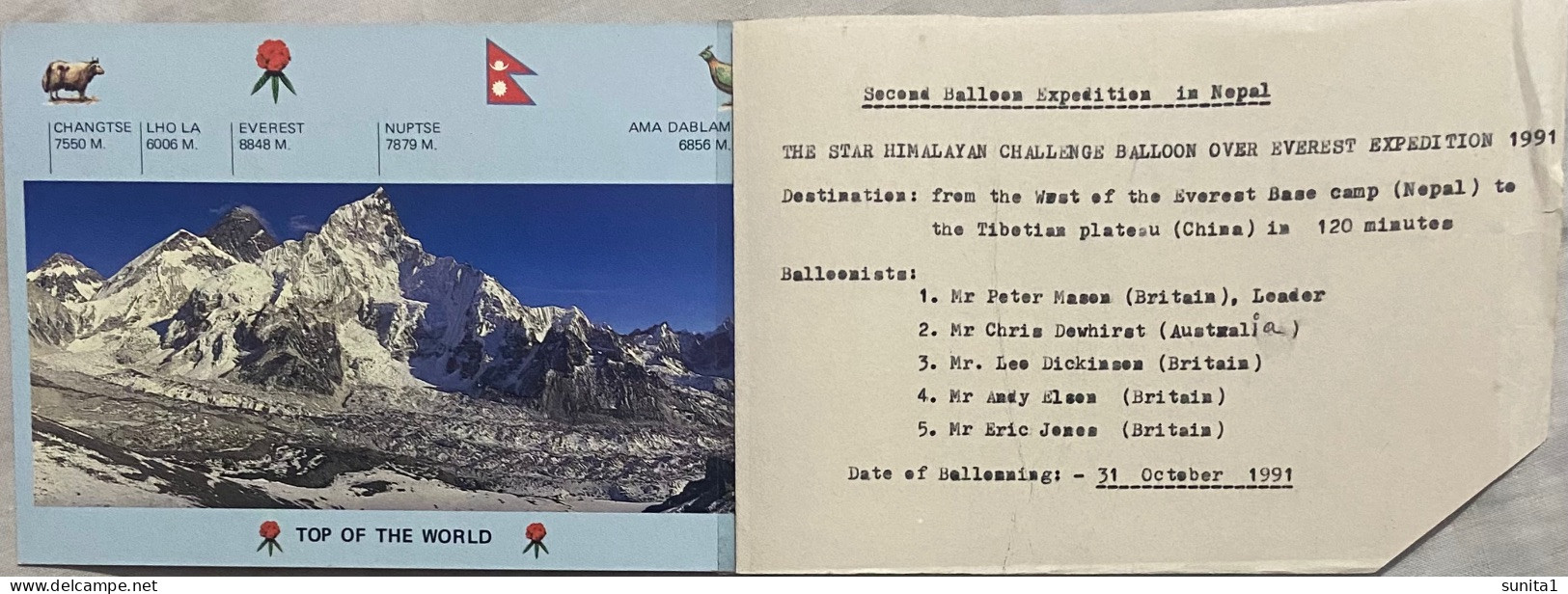 Himalaya, Everest, Expedition, Bergsteigen, Alpinismo, Autograph, Mountaineering, Alpinismo, Signed, Climbing - Arrampicata