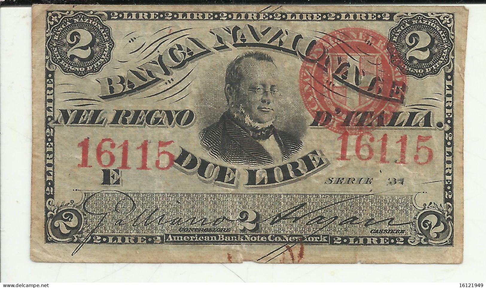 13D - 2 LIRE CAVOUR - Regno D'Italia – 2 Lire