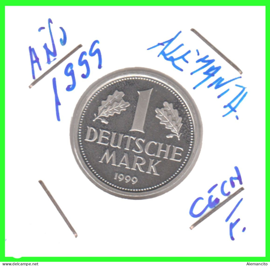 ALEMANIA - BRD - GERMANY-MONEDAS DE 1.00 DM   AÑO 1999 - CECAS-F.STUTTCART - CALIDAD PROOF - 1 Mark