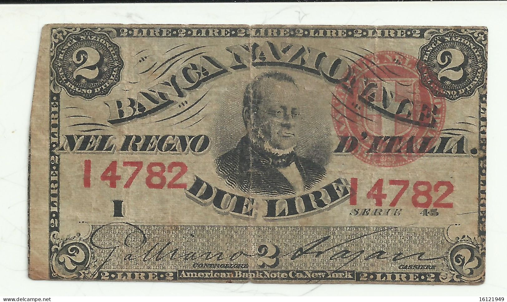 13E - 2 LIRE CAVOUR - Regno D'Italia – 2 Lire