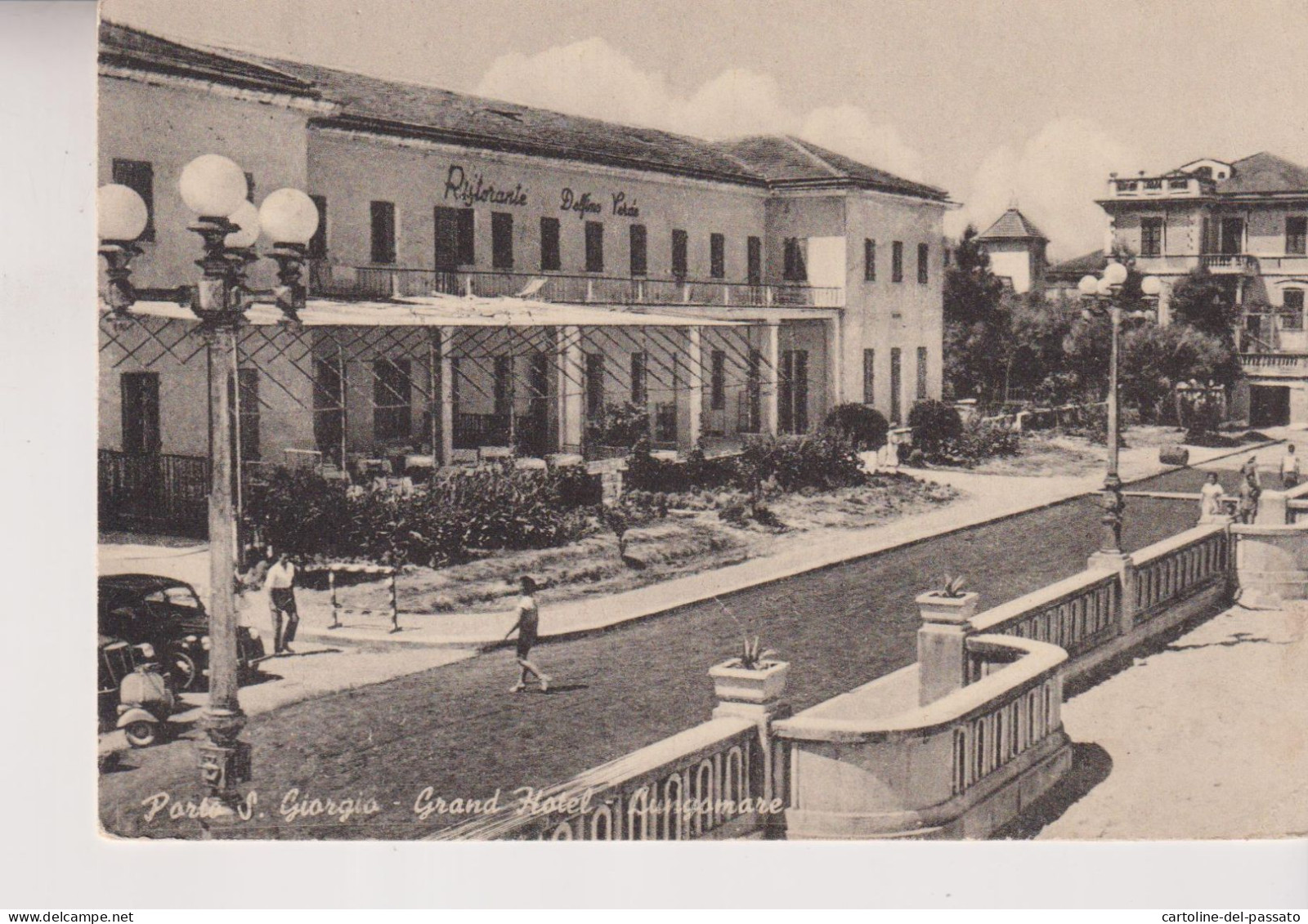 PORTO S. GIORGIO  FERMO  GRAND HOTEL LUNGOMARE  VG  1955 - Fermo