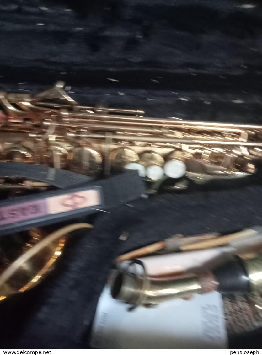 saxophone stagg 77-ssc soprano trés peu servi avec malette