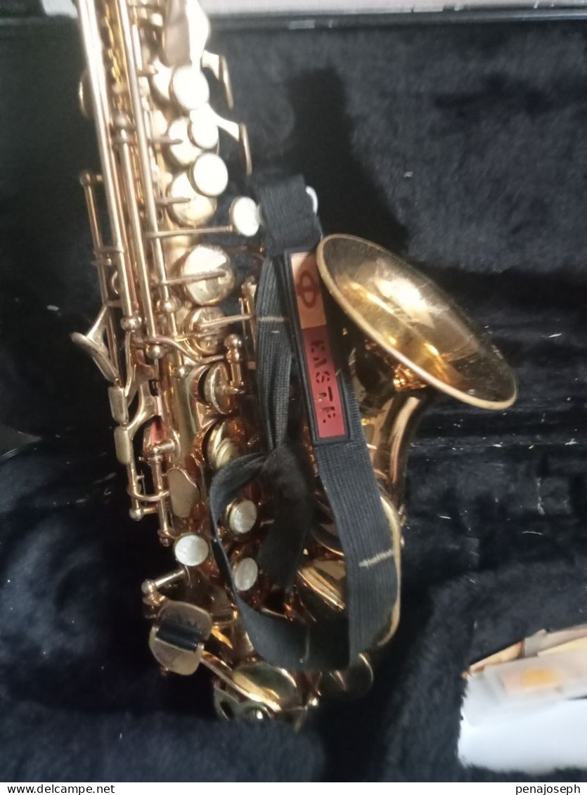 saxophone stagg 77-ssc soprano trés peu servi avec malette