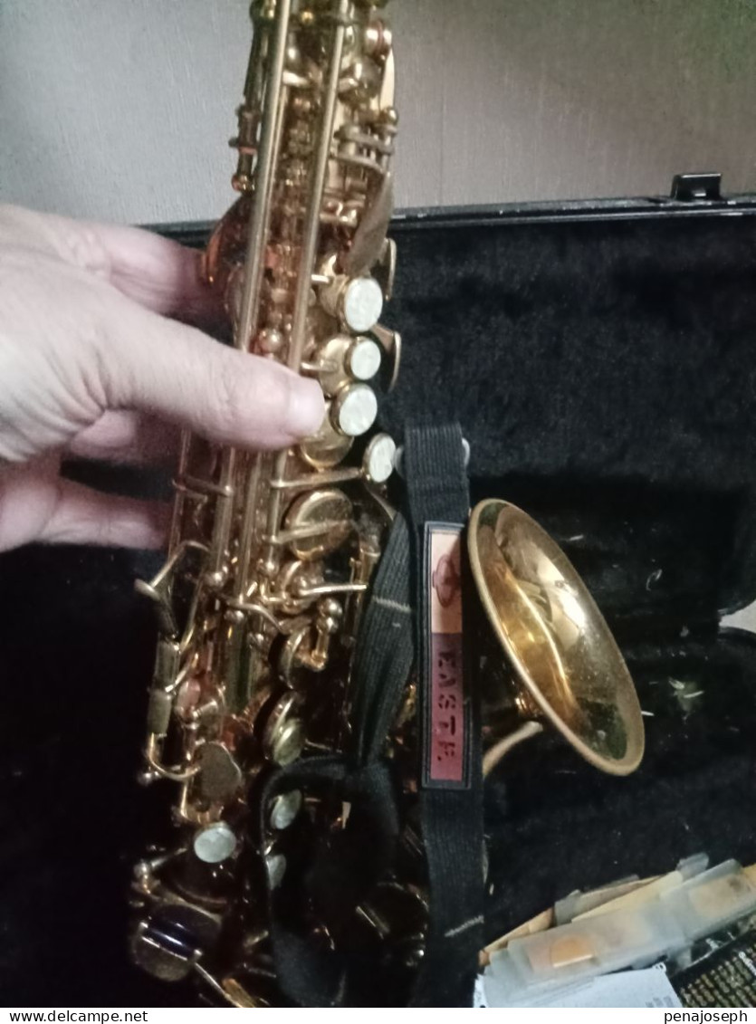 saxophone stagg 77-ssc soprano trés peu servi avec malette