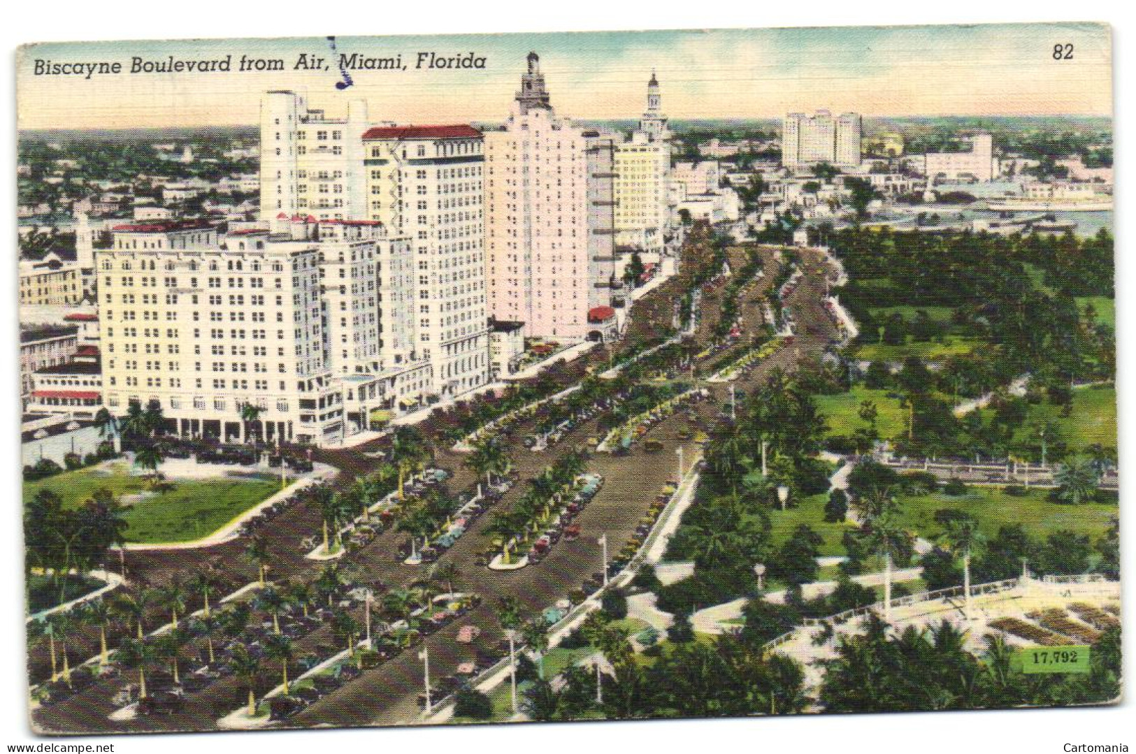 Biscayne Boulevard From Air - Miami - Florida - Miami