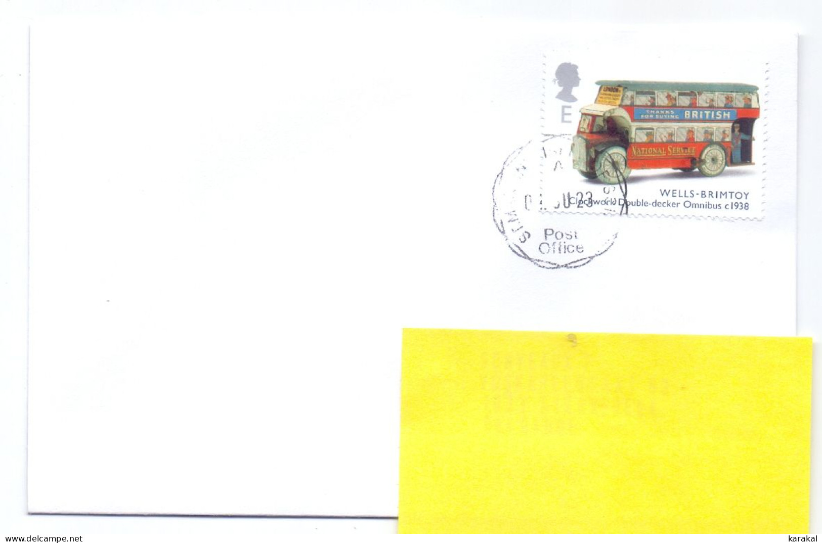 UK Isles Of Scilly îles Sorlingues Car Bus St Martin's To Belgium Stamp E 2023 - Unclassified