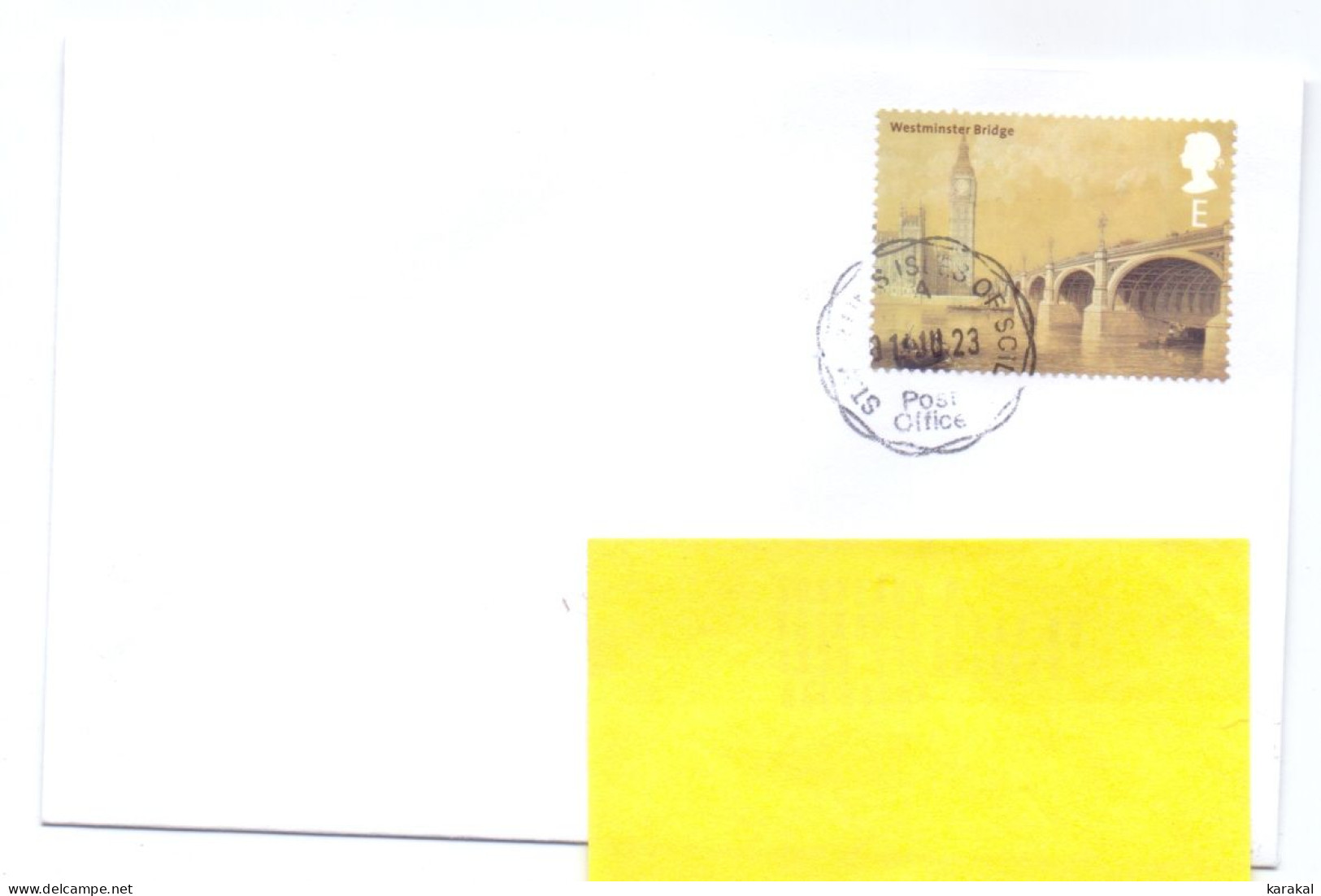 UK Isles Of Scilly îles Sorlingues Pont Bridge St Martin's To Belgium Stamp E 2023 - Unclassified