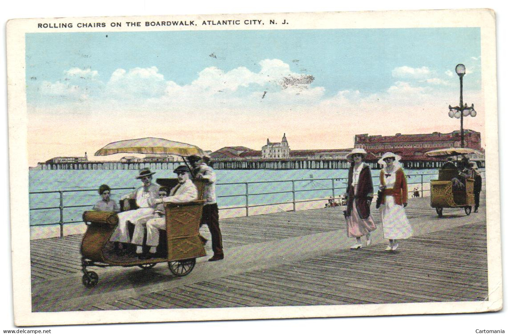 Rolling Chairs On The Boardwalk - Atlantic City - N.J. - Atlantic City
