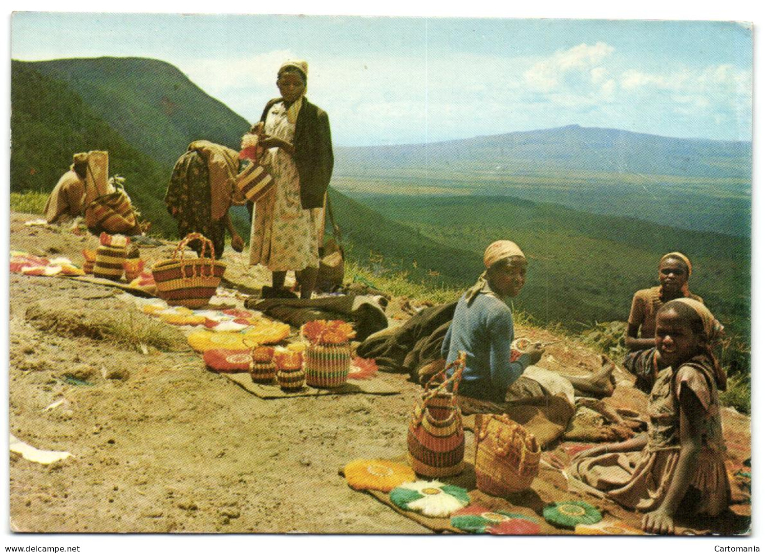 Basket Sellers On Escarpment - Kenya