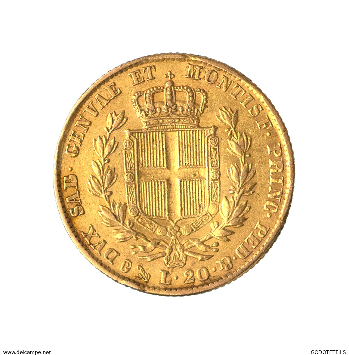 Italie-Charles-Albert- 20 Lire 1847 Gênes - Italian Piedmont-Sardinia-Savoie