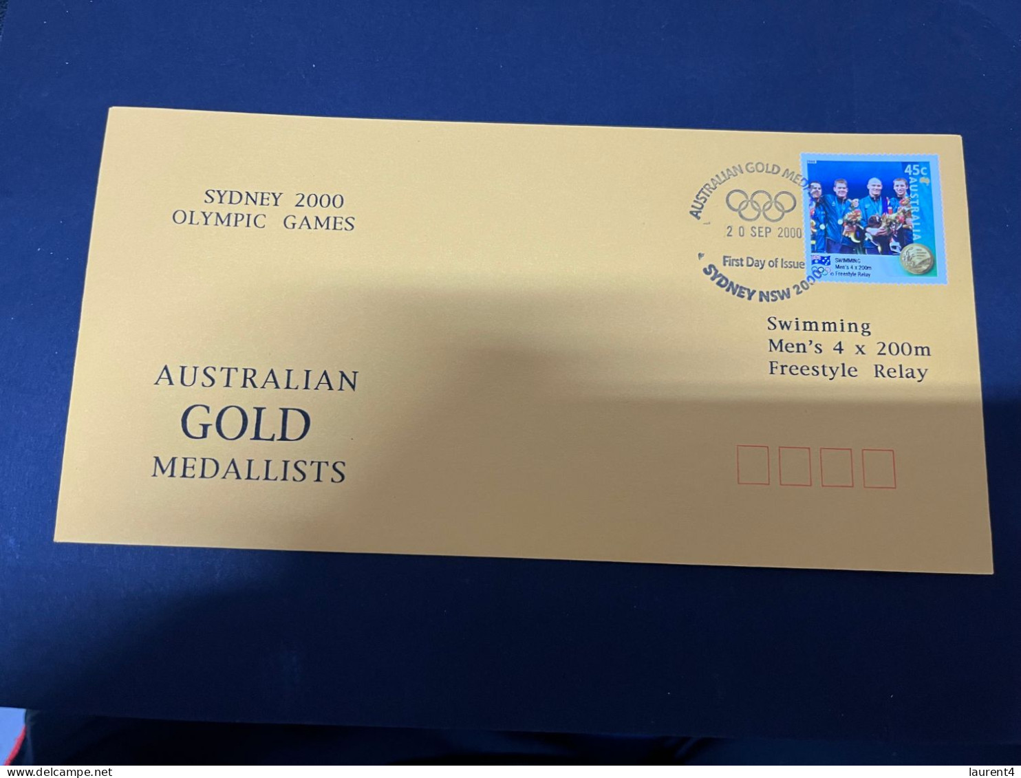 12-10-2023 (4 U 9) Australia FDC Cover - Sydney 2000 Olympic (2 Covers) Men Team Swimming - Summer 2000: Sydney