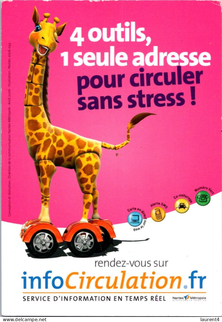 12-10-2023 (4 U 10) France -  Nantes - Humour - Girafe - Giraffes