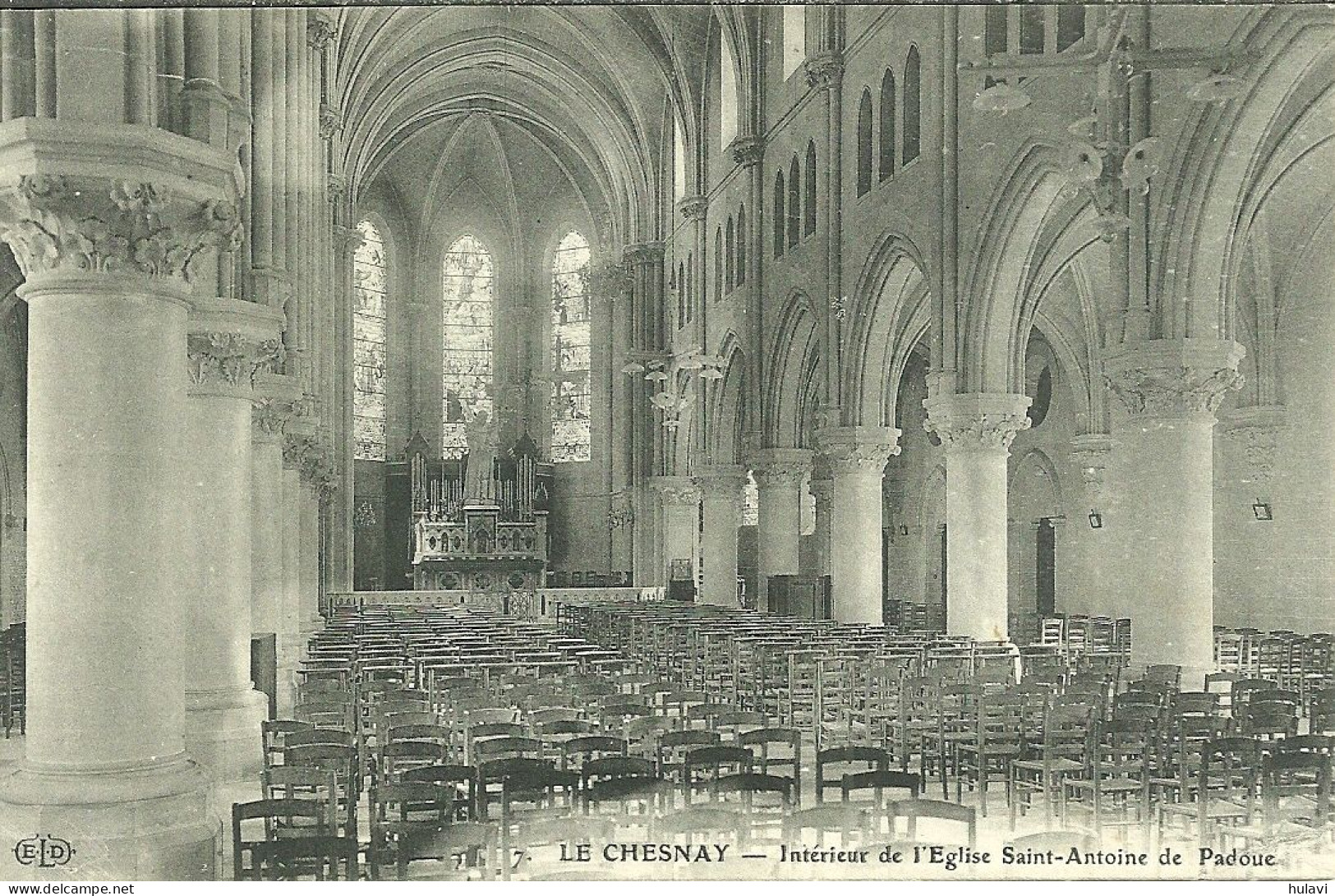 78  LE CHESNAY - INTERIEUR DE L' EGLISE ST- ANTOINE DE PADOUE (ref A6112) - Le Chesnay