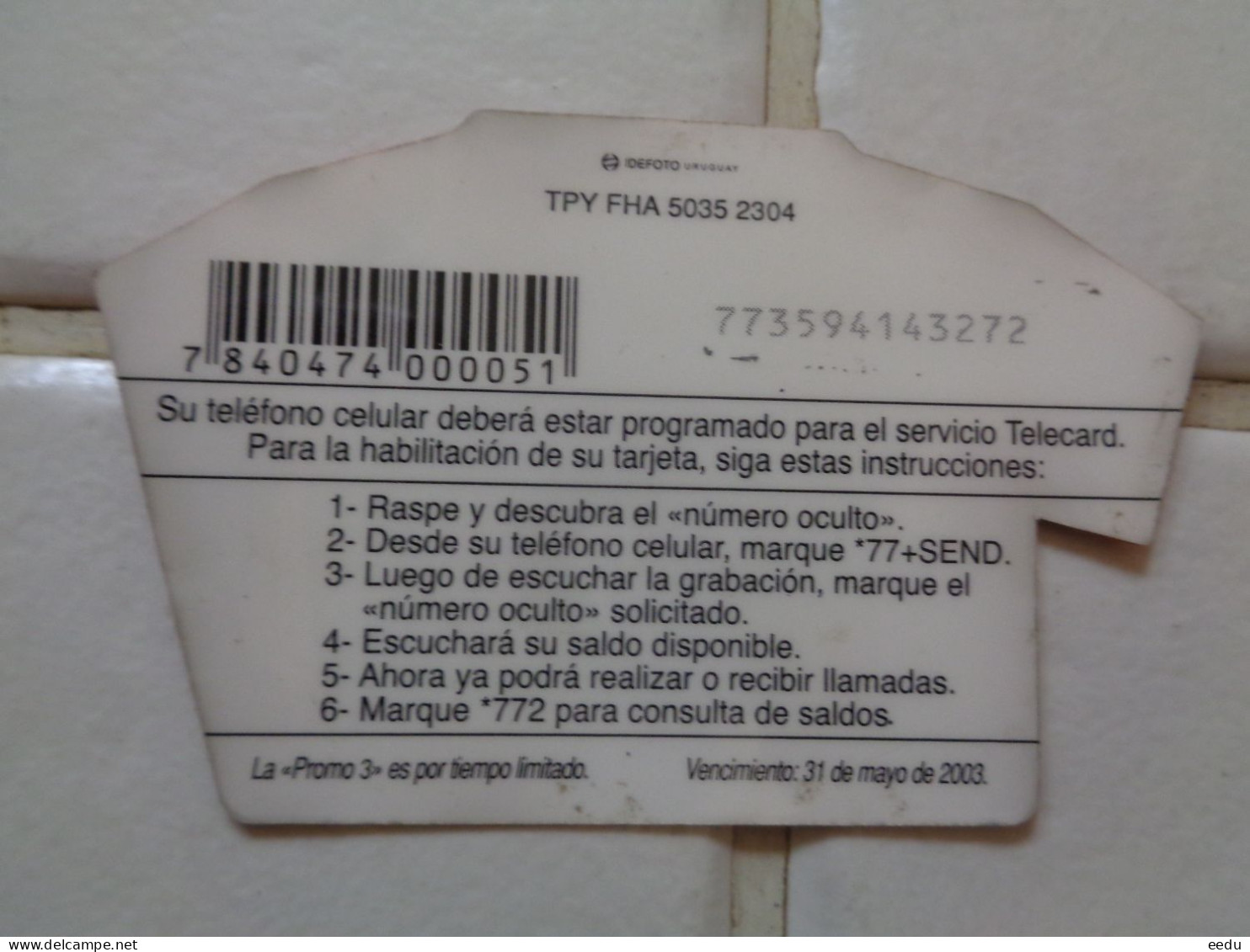 Paraguay Phonecard - Paraguay