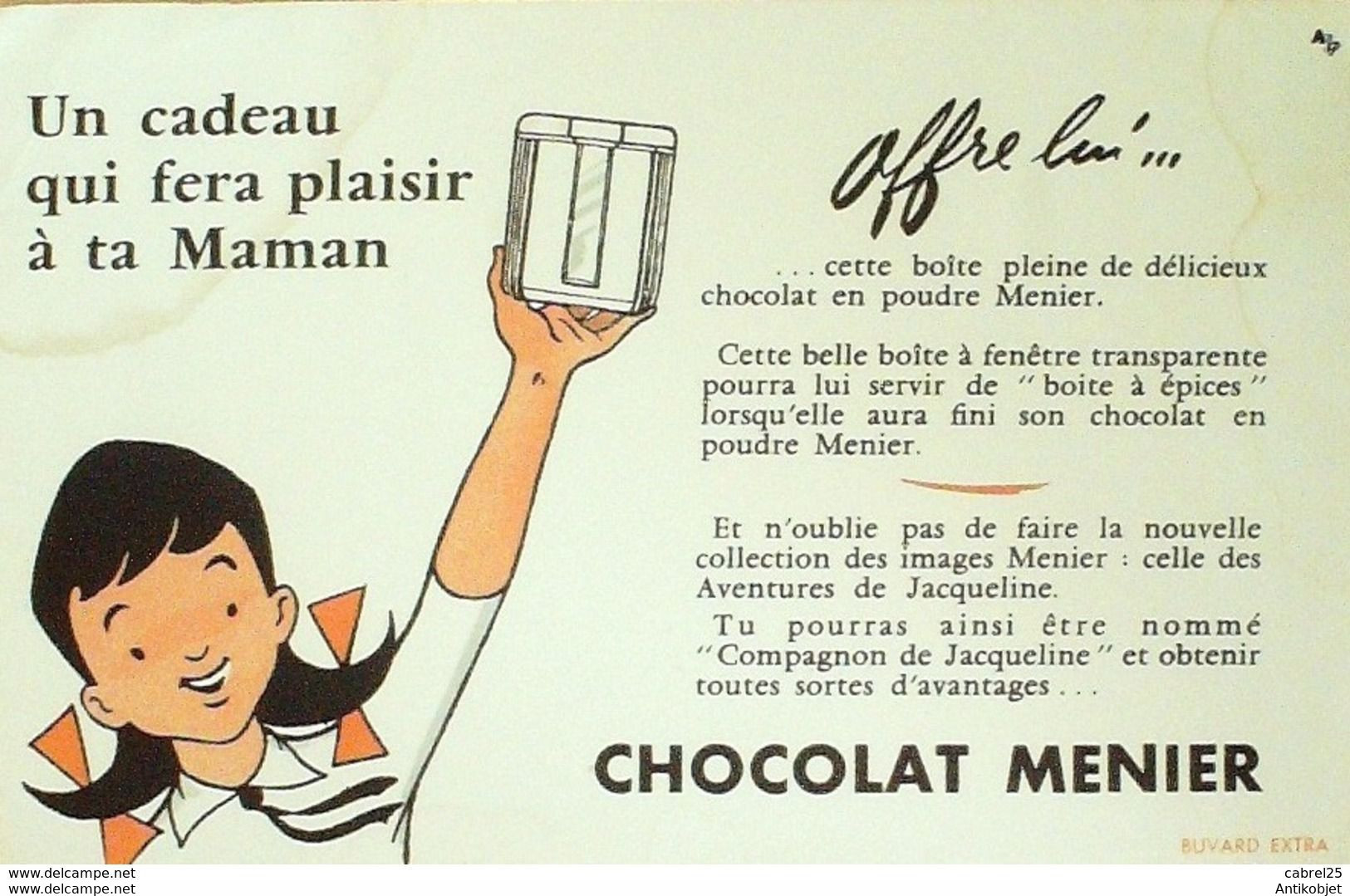 Buvard MENIER Chocolat - Chocolat