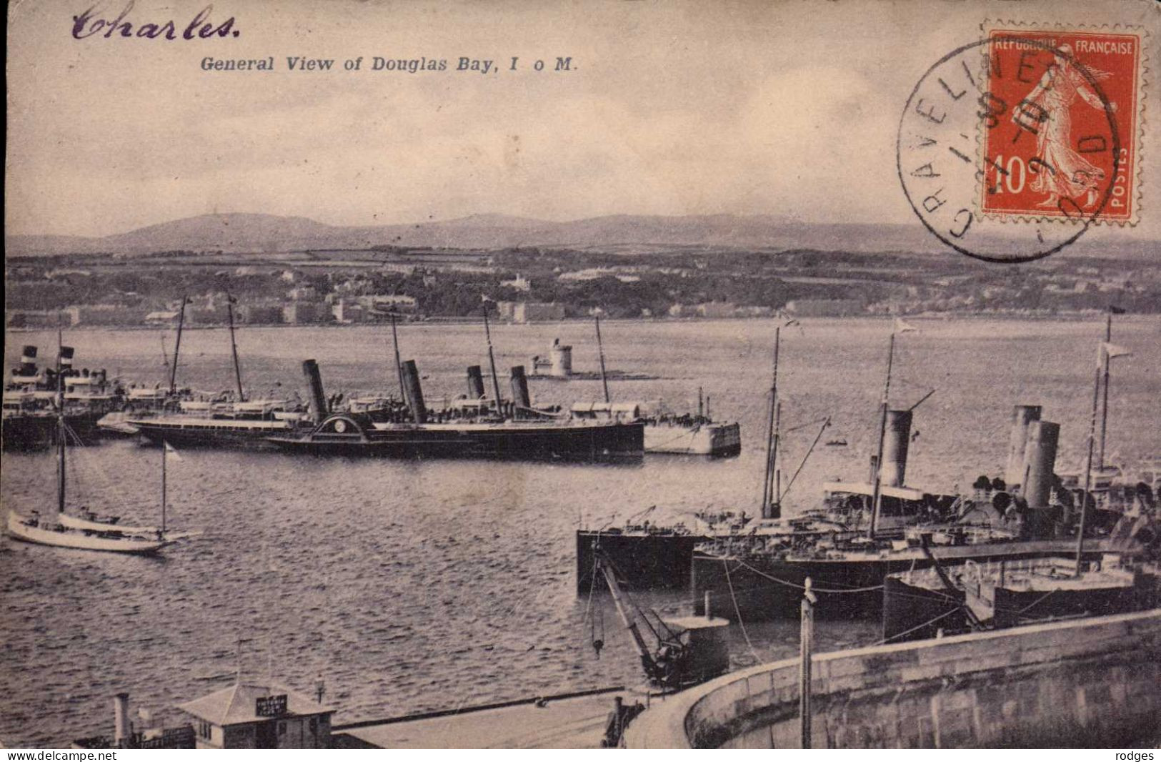 ROYAUME UNI , Cpa  General View Of DOUGLAS BAY   (02872.MS2) - Isla De Man