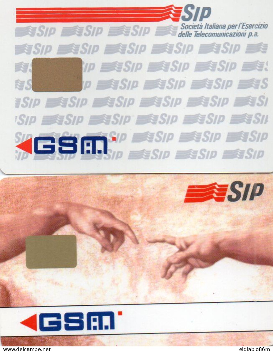ITALY - GSM CARD - SIP - 2 DIFFERENT PROOF / SPECIMEN - Tests & Diensten