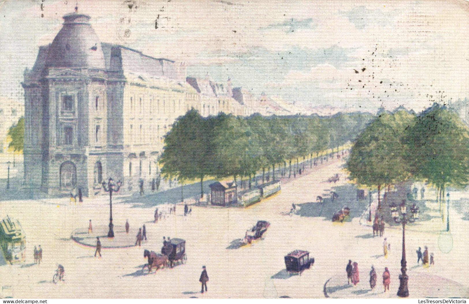 BELGIQUE - Bruxelles - Avenue Louise - Colorisé - Carte Postale Ancienne - Corsi