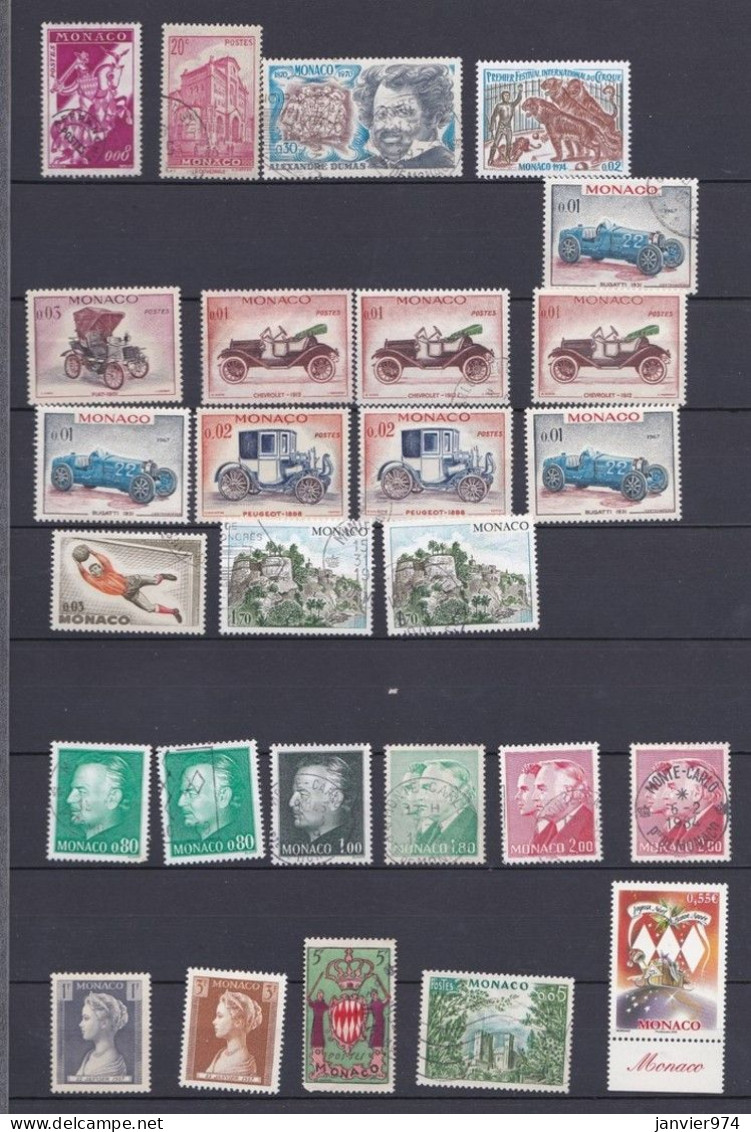 Monaco , 172 Timbres , Neufs Et Oblitérés, Voir Scans - Collections, Lots & Series