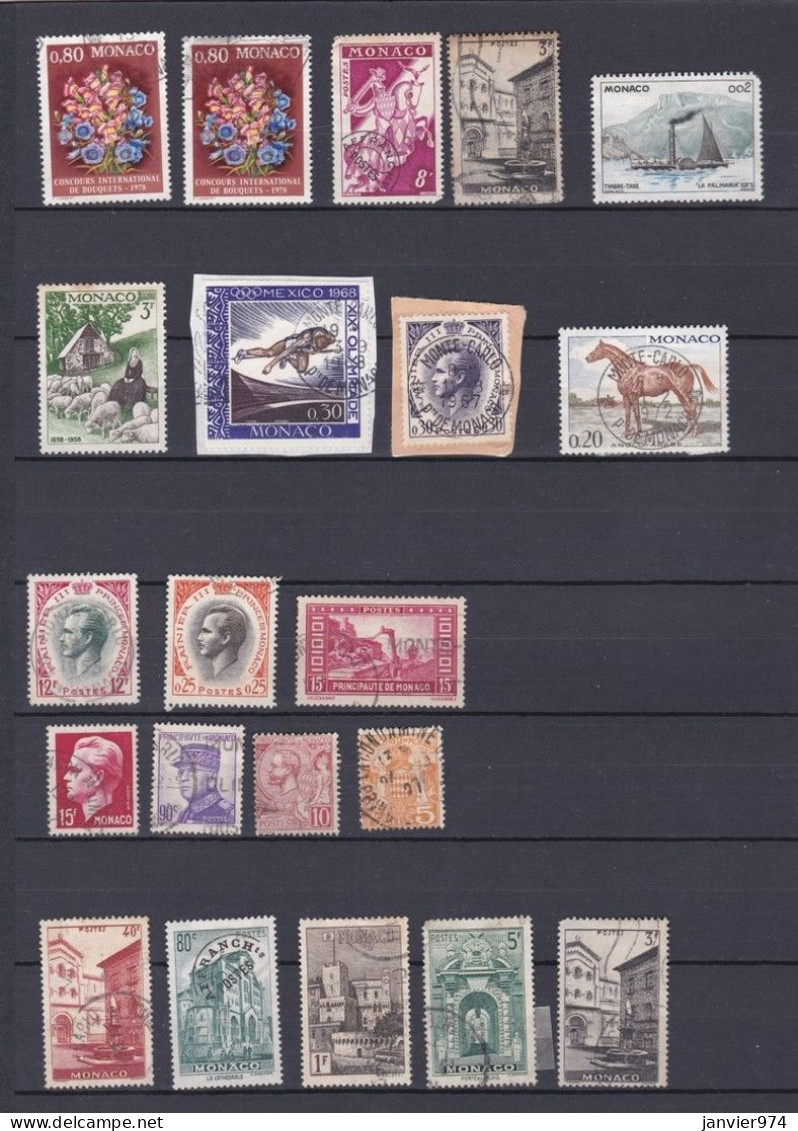 Monaco , 172 Timbres , Neufs Et Oblitérés, Voir Scans - Collections, Lots & Series