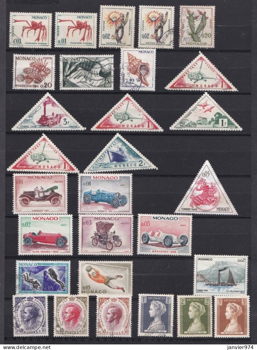 Monaco , 172 Timbres , Neufs Et Oblitérés, Voir Scans - Lots & Serien