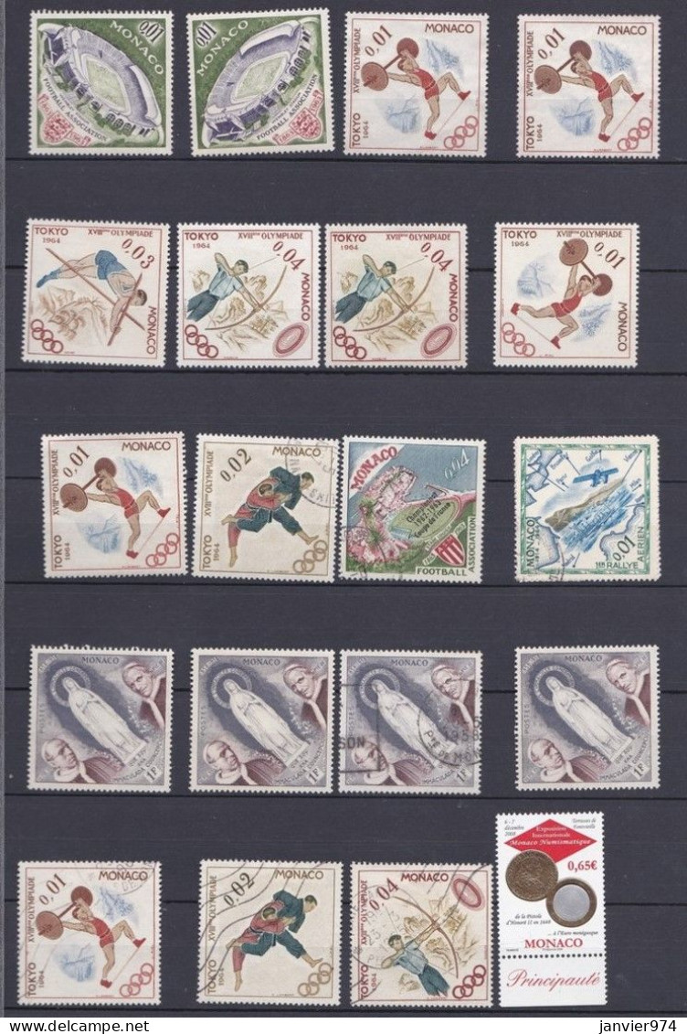 Monaco , 172 Timbres , neufs et Oblitérés, voir Scans