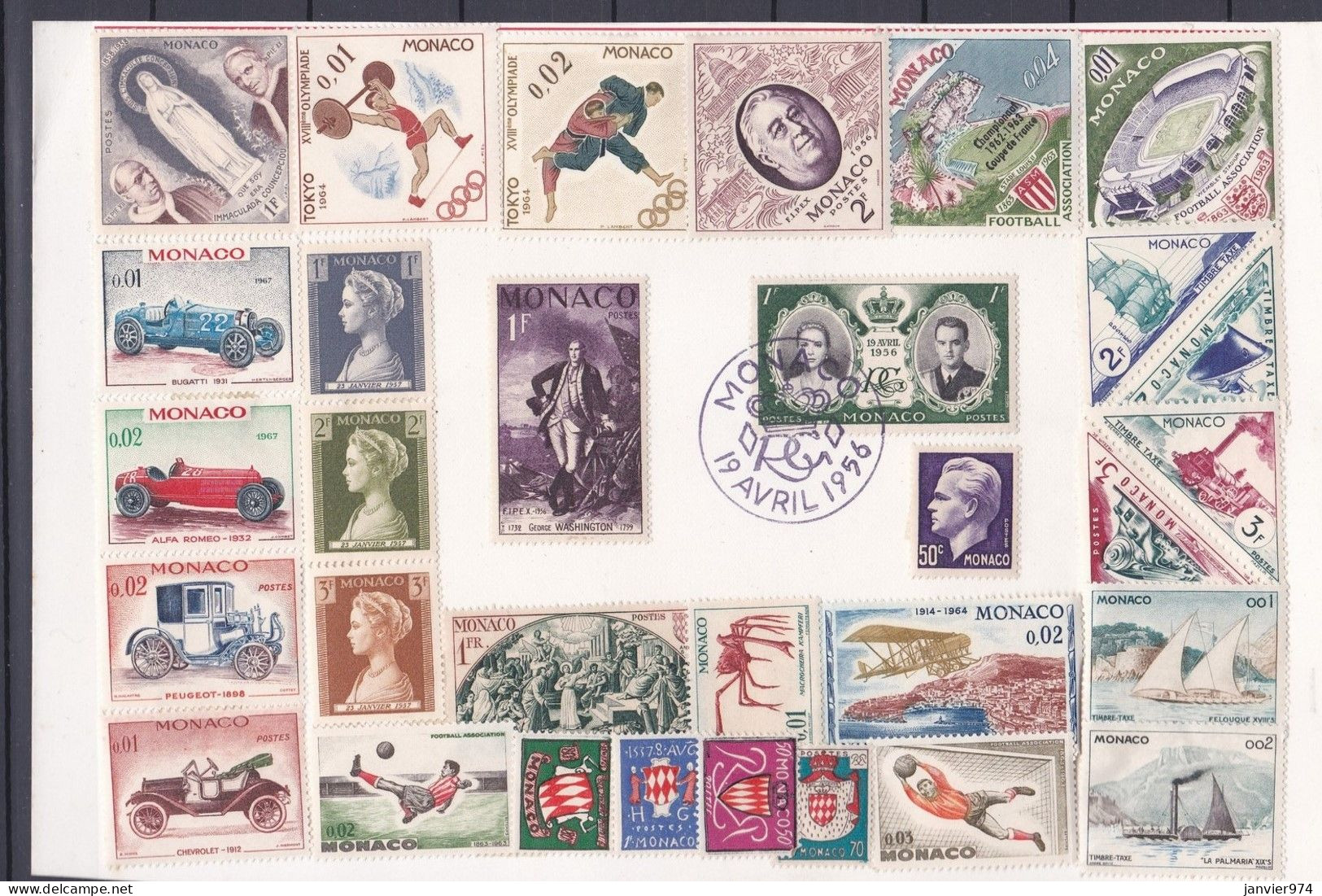 Monaco , 172 Timbres , neufs et Oblitérés, voir Scans