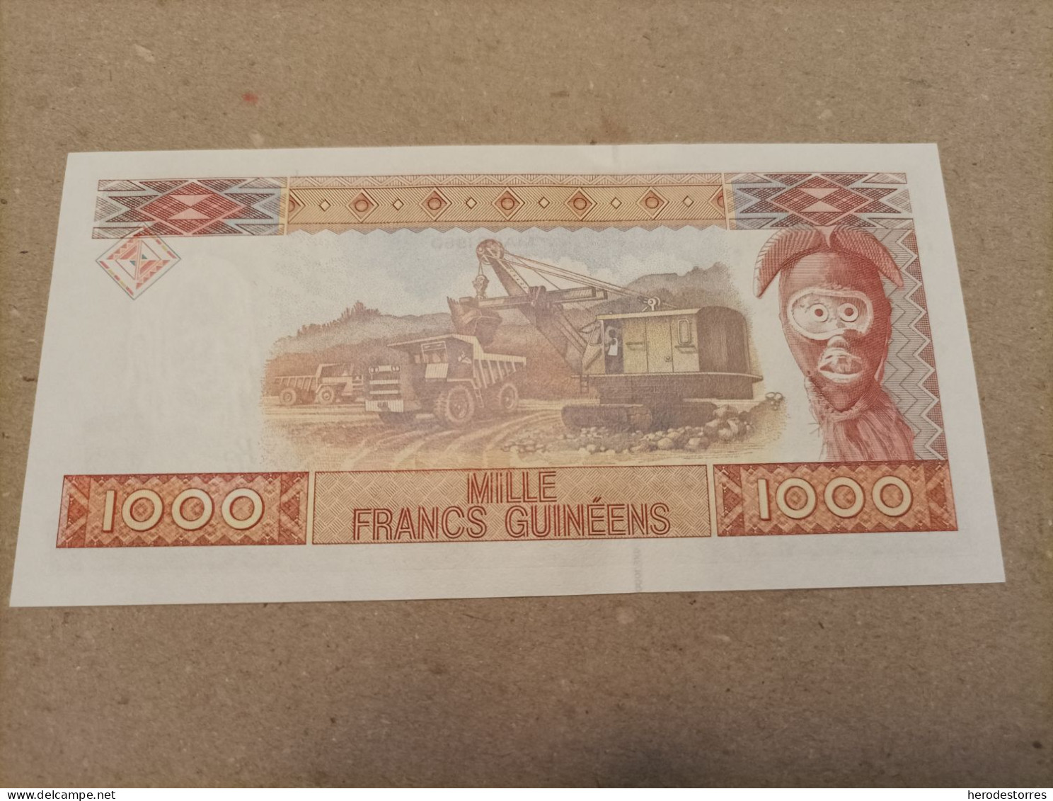 Billete De Republica De Guinea, 1000 Francos, Año 1960, Serie AA, UNC - Guinea