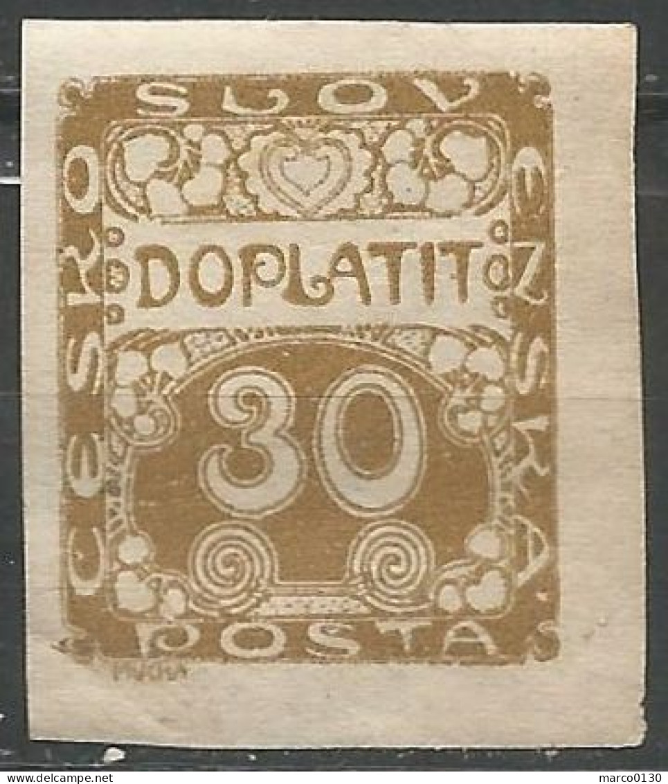 TCHECOSLOVAQUIE / TAXE N° 6 NEUF Sans Gomme - Timbres-taxe