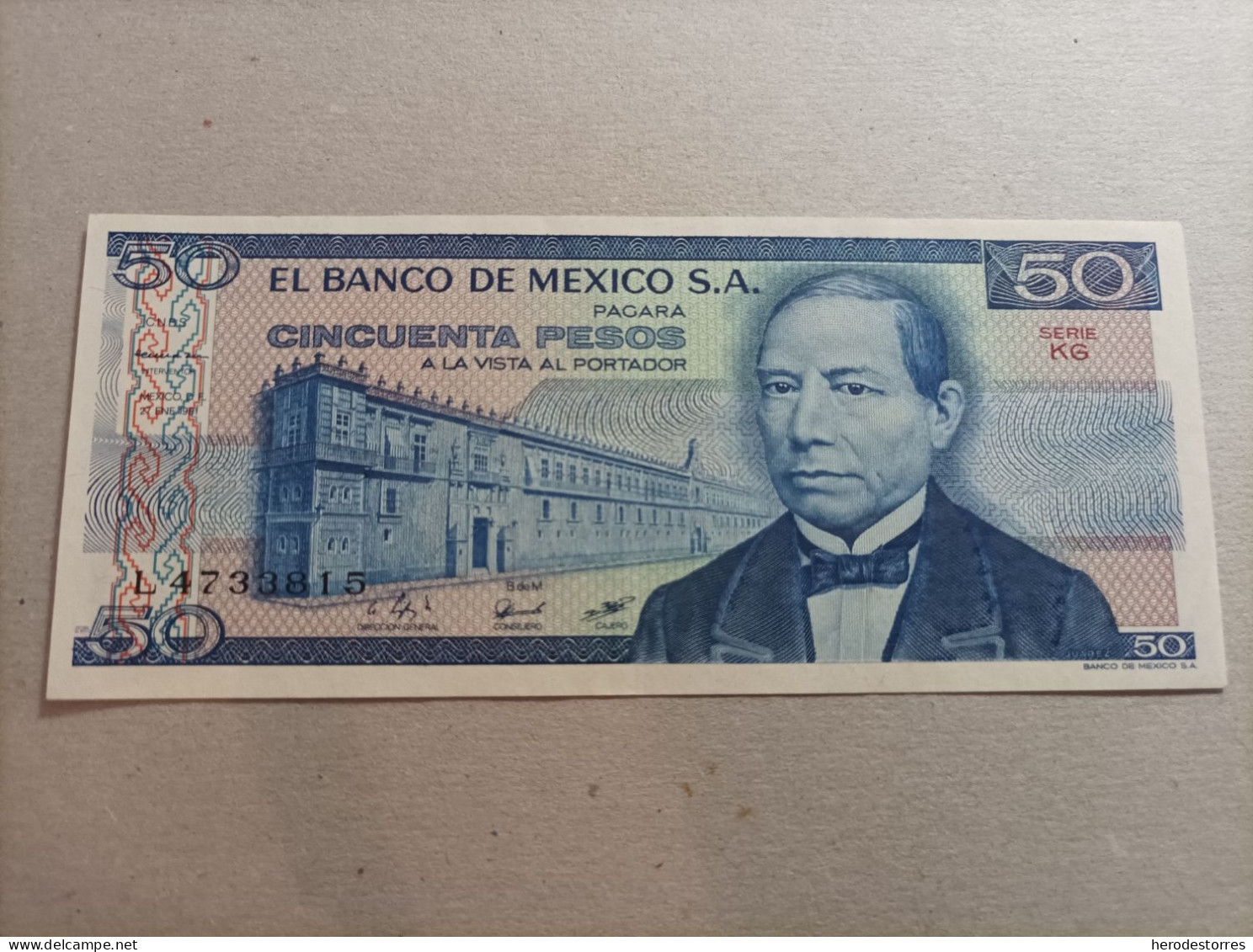 Billete De México 50 Pesos Del Año 1981, UNC - Mexique