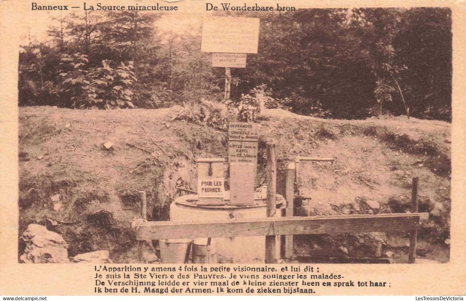 BELGIQUE - BANNEUX - LA SOURCE MIRACULEUSE- Carte Postale Ancienne - Sprimont