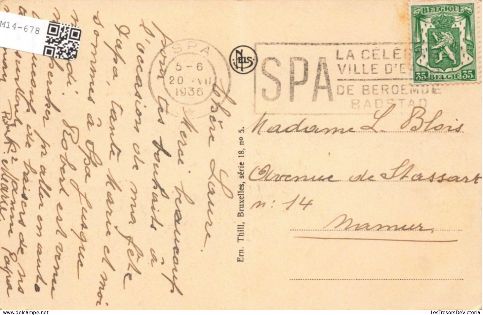 BELGIQUE - Spa - Le Pouhon - Le Livre D'Or De Spa - Carte Postale Ancienne - Spa