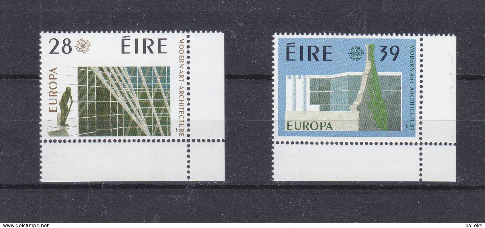 Europa 1987 - Irlande - Yvert 626 / 7 ** - Architecture - Valeur 18 Euros - - Storia Postale