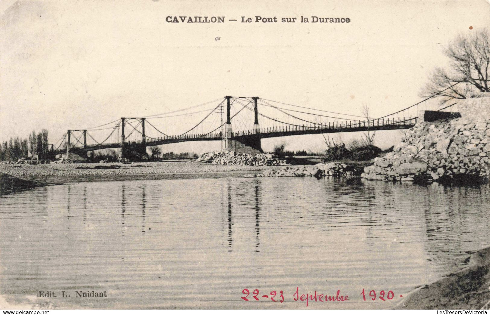 FRANCE - Cavaillon - Pont Sur La Durance - Carte Postale Ancienne - Cavaillon