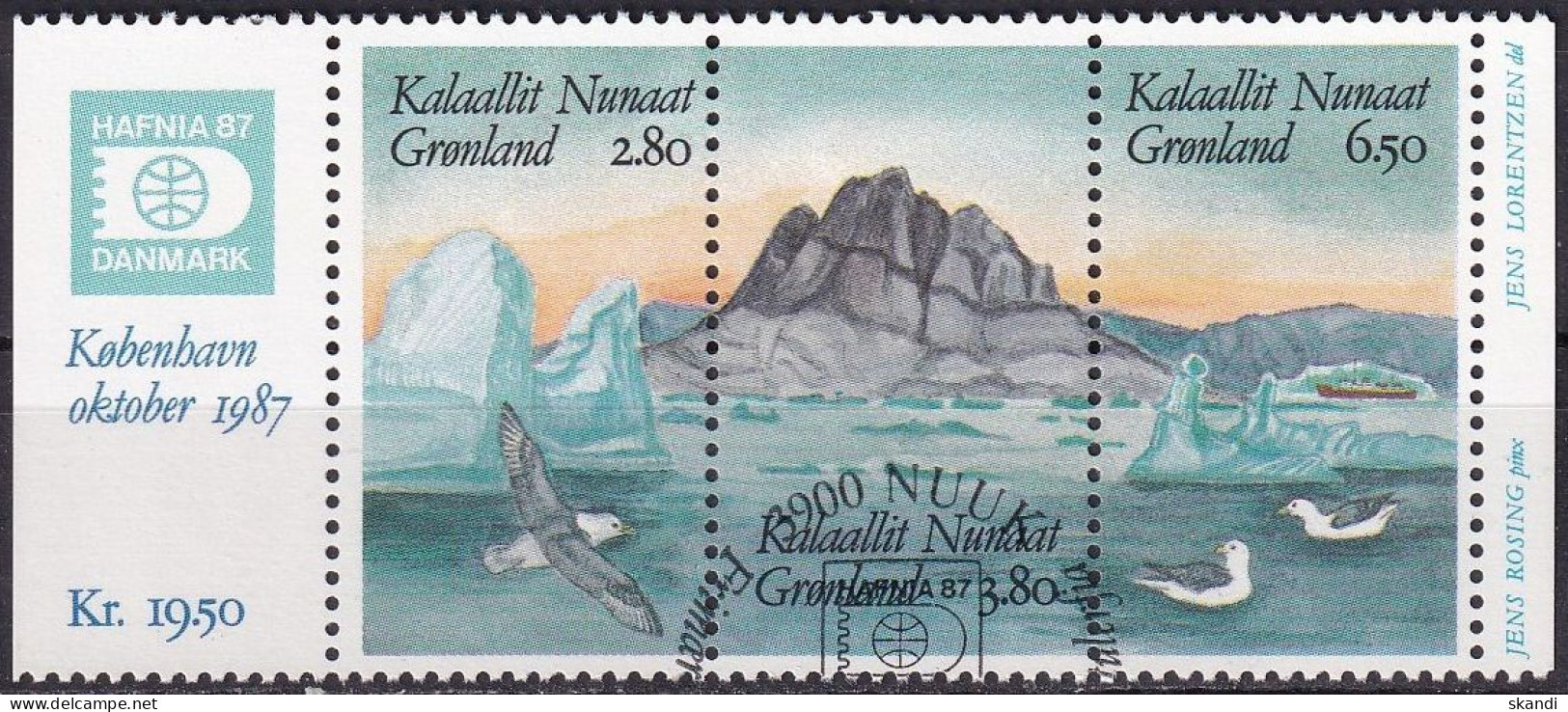 GRÖNLAND 1987 Mi-Nr. 169/71 O Used - Aus Abo - Used Stamps