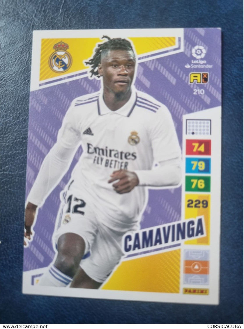 CARTE  FOOT  PANINI  ADRENALYN  REAL  MADRID   2022/23  CAMAVINGA    //  PARFAI ETAT  //  1er  CHOIX  // - Trading Cards