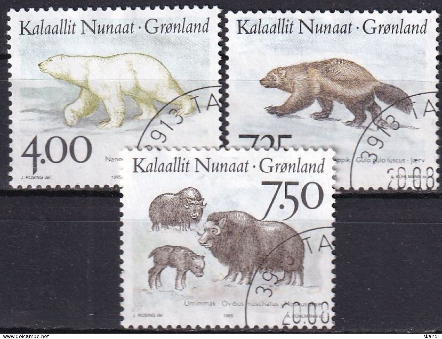 GRÖNLAND 1995 Mi-Nr. 274/75 O Used - Aus Abo - Usati