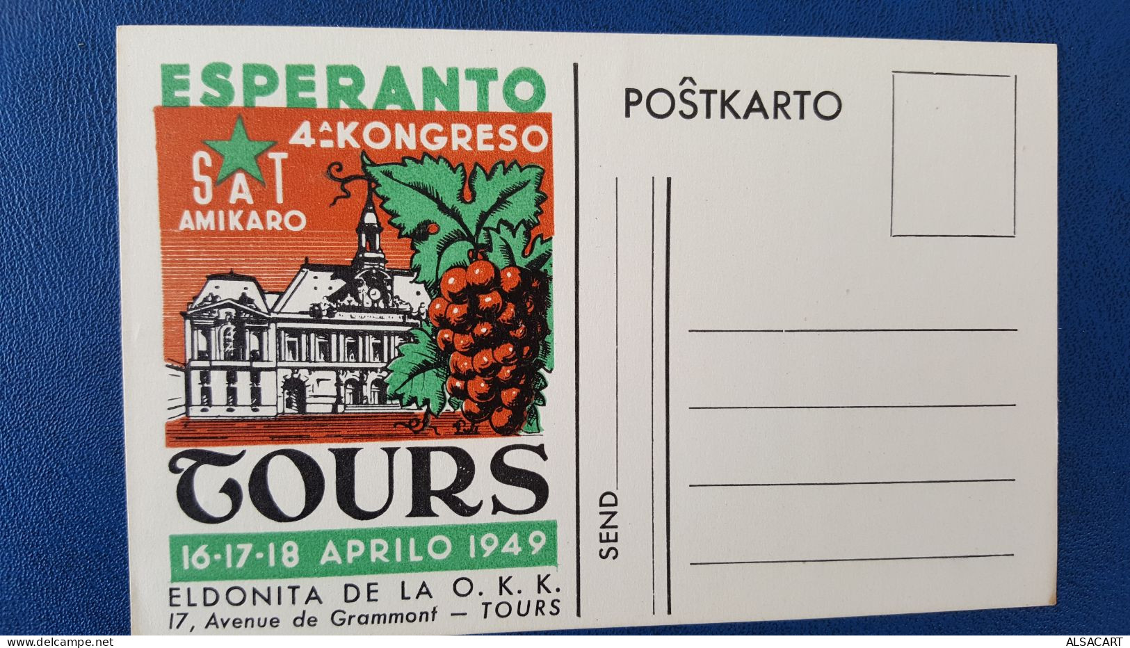 Esperanto  Kongreso Tours 1949 - Esperanto