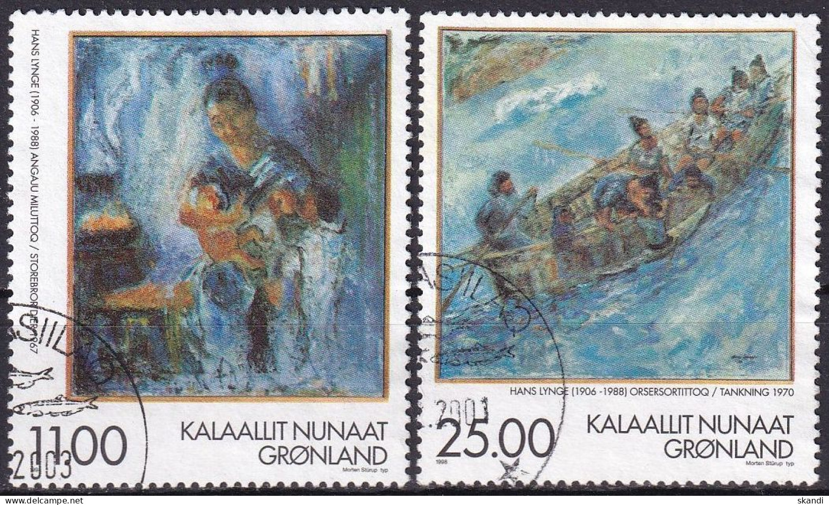 GRÖNLAND 1998 Mi-Nr. 325/26 O Used - Aus Abo - Used Stamps