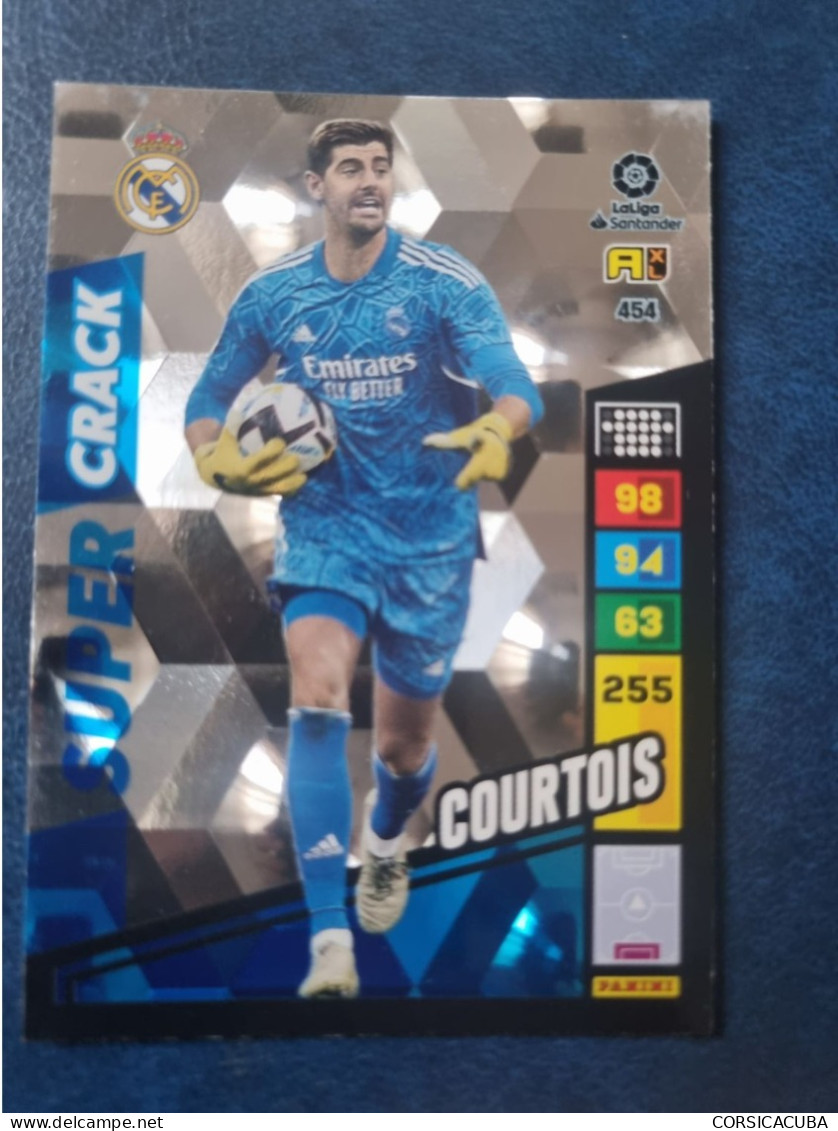 CARTE  FOOT  PANINI  ADRENALYN  REAL  MADRID   2022/23  COURTOIS    //  PARFAI ETAT  //  1er  CHOIX  // - Trading Cards